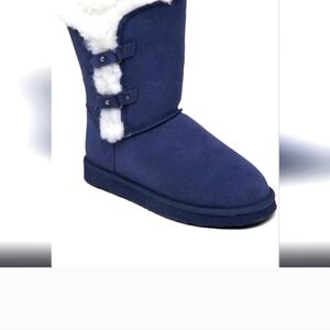 Pawz by Bearpaw size 2 girls youth navy boots